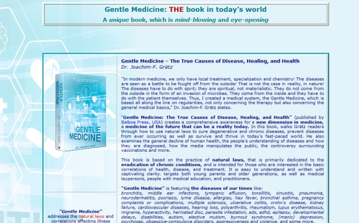 Gentle Medicine: THE book in today’s world